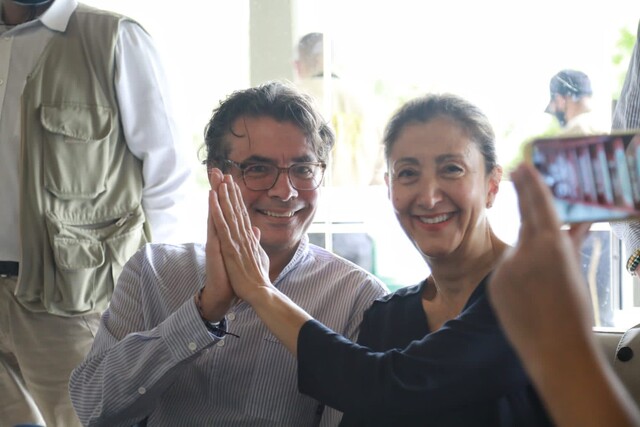 Alejandro Gaviria e Ingrid Betancourt Foto Colprensa