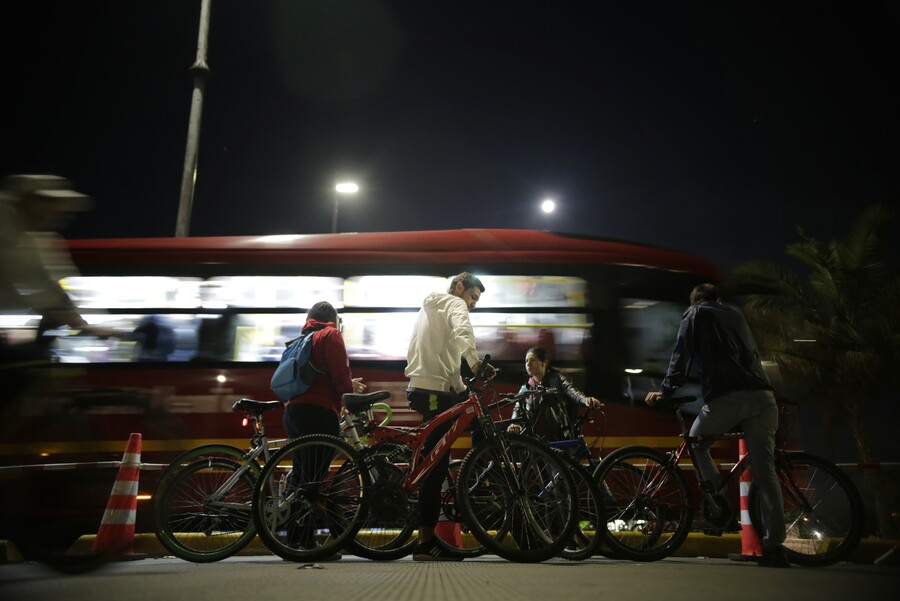 ciclovía nocturna