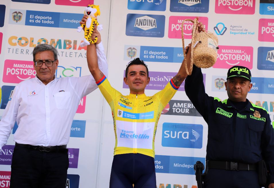 Fabio Duarte lìder de la vuelta a Colombia foto Vuelta a Colombia