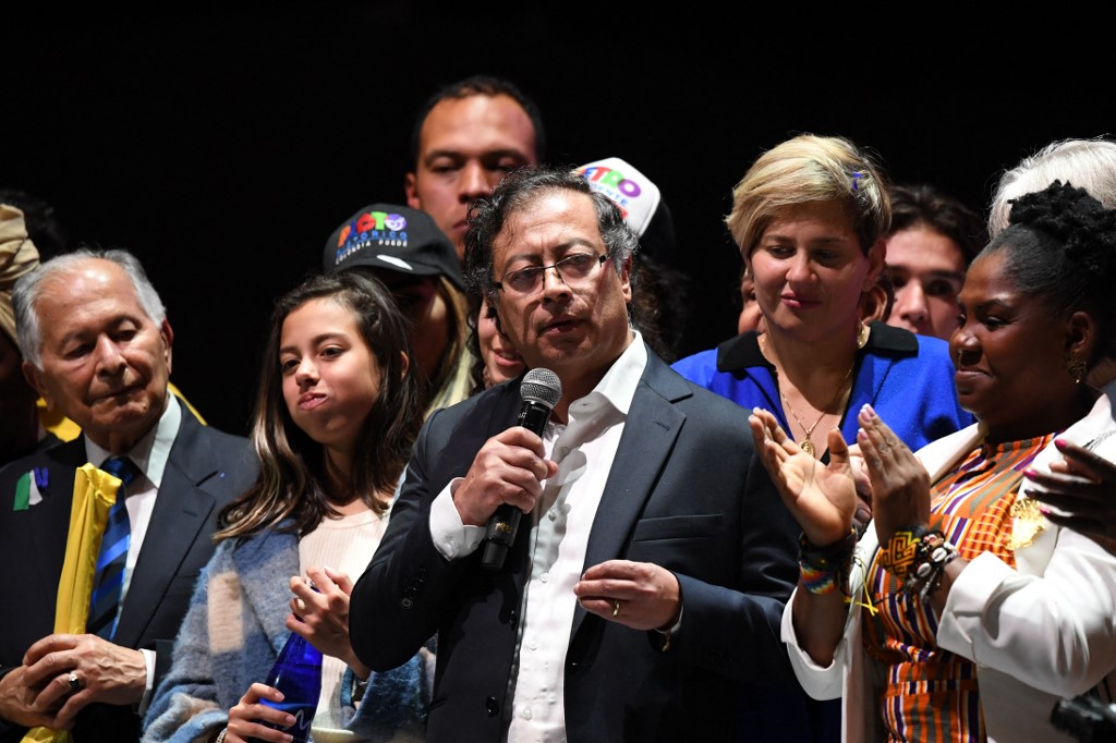 Gustavo Petro, presidente electo de Colombia. Foto AFP