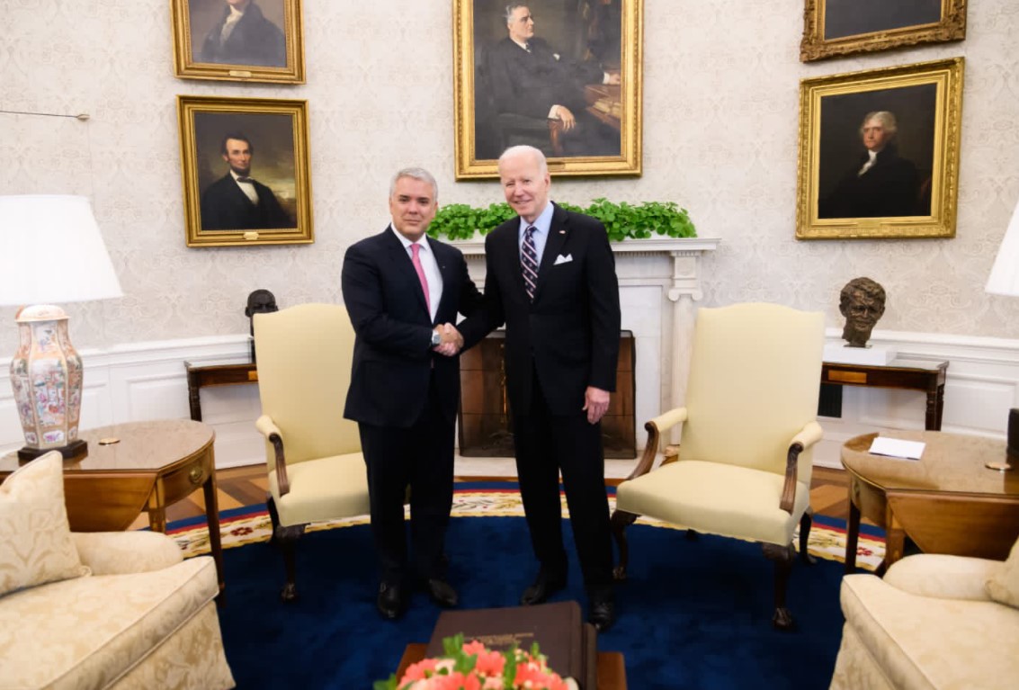 Ivan Duque y Joe Biden foto Presidencia