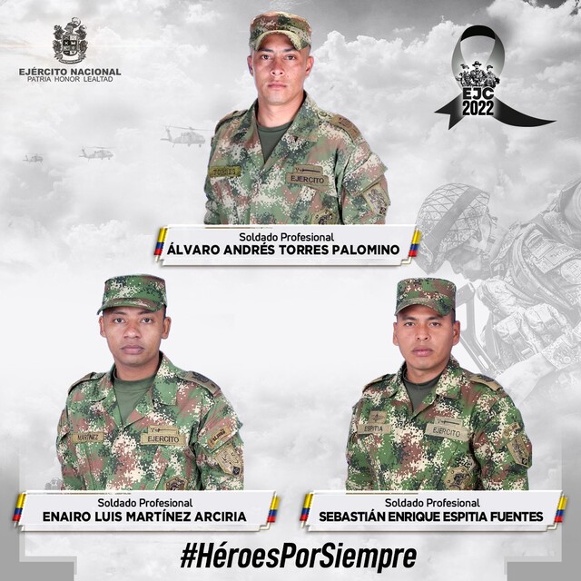 Soldado muertos en ituango Foto Ejército