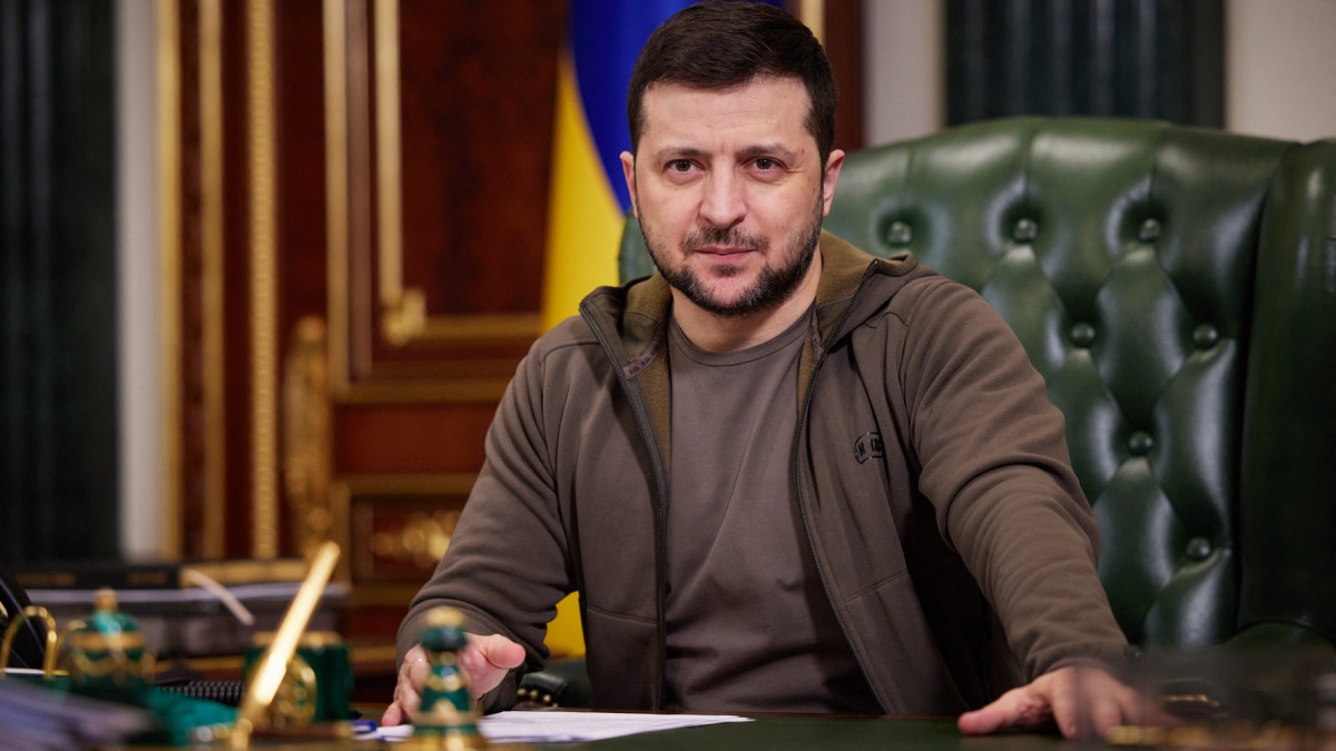 Volodimir Zelenski visitó Jersón, la ciudad que Ucrania logró recuperar