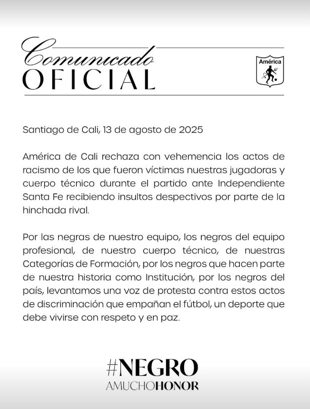 comunicado América