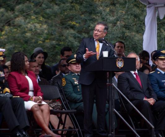 Presidente Petro discurso en el puente de Boyacá