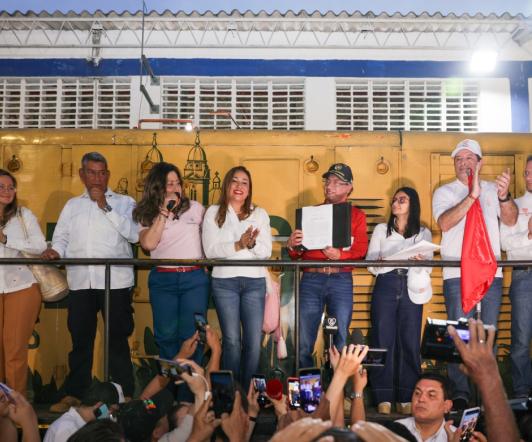 Presidente Petro le apuesta al tren. / Foto: Presidencia.