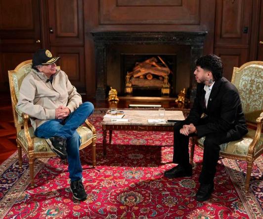 Petro con Westcol. / Foto: Presidencia.