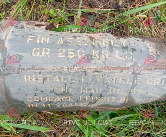 Bomba en frontera con Ecuador. / Foto: RTVC.