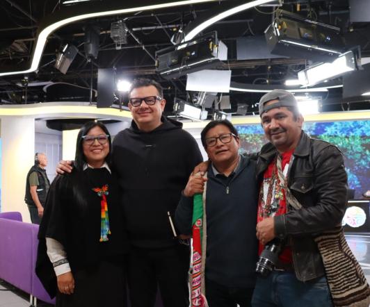 Reconocimiento a Hollman Morris e INRAVISIÓN. / Foto: Nairo Jacanamijoy.