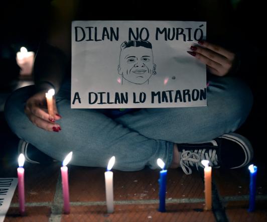 Dilan Cruz. / Foto: AFP.