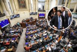 Curul de Miguel Uribe Turbay en el Senado. / Fotos: AFP.