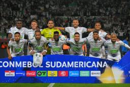 Once Caldas en la Copa Sudamericana. / Foto: AFP.
