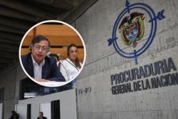 Petro sobre solicitud de la Procuraduría. / Fotos: Procuraduría y Presidencia.