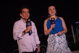 RTVC en Barranquilla para partido de Colombia. / Foto: Santiago Villegas - RTVC.