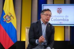 Presidente Petro en entrevista con el Sistema de Medios Públicos