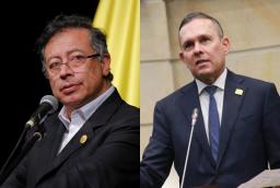 Petro señala a Efraín Cepeda. / Fotos: Presidencia y Senado.
