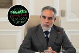 Benedetti sobre Pegasus. / Foto: Presidencia y archivo RTVC.