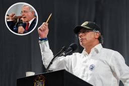 Petro le responde a Uribe sobre la estabilidad laboral. / Fotos: AFP y Presidencia.