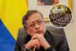 Petro lanza pullas a congresistas. / Fotos: Presidencia y Redes sociales.