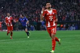 Luis Díaz en el Bayern Múnich. / Foto: AFP.