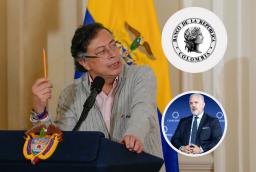 Petro sobre junta directiva del Banco de la República. / Fotos: Presidencia, Banrep y AFP.