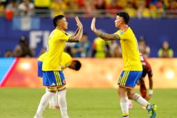 Colombia en el mundial. / Foto: AFP.