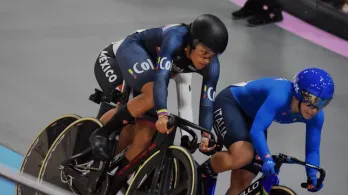 Stefany Cuadrado, campeona mundial juvenil de velocidad en ciclismo. Foto: Ministerio del Deporte