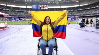 Erica María Castaño, medalla de oro en los Juegos Paralímpicos. / Foto: X ParaAthletics