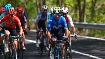 Ciclistas colombianos en la Vuelta a España 2024. / Foto: AFP.