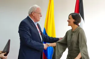 Susana Muhamad y  Riad Malki