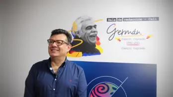 Hollman Morris, gerente de RTVC Sistema de Medios Públicos, en la sede de Cali