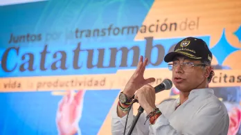 egún dijo en su intervención, de concretarse una restricción más amplia, quedaría en riesgo la financiación de programas sociales claves para el Catatumbo. / Foto: Presidencia de la República.
