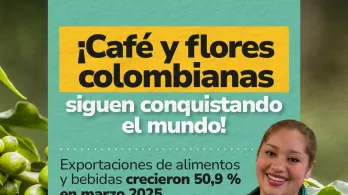 Exportaciones agropecuarias colombianas crecieron un 50,9 % en marzo de 2025