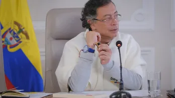 Presidente Petro durante el Consejo de Ministros.