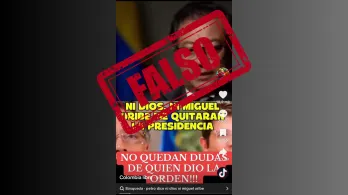 Pantallazo del video difundido.