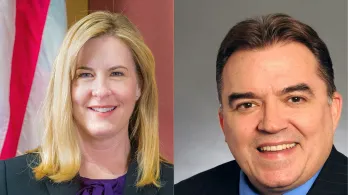 a congresista demócrata Melissa Hortman y su esposo, Mark