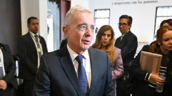 Juicio a Álvaro Uribe Vélez. / Foto: AFP.