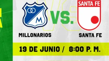 Millonarios vs. Santa Fe. / Foto: RTVC.