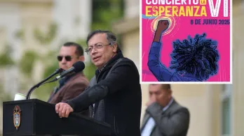 Petro invitación al Concierto. / Fotos: Presidencia y RTVC.