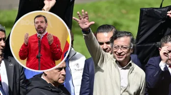 Petro petición a Galán. / Fotos: Presidencia y AFP.