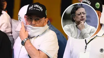 Petro sobre declaraciones de alias Douglas. / Fotos: AFP.