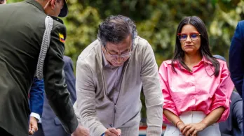 Petro sanciona ley de la reforma laboral. / Foto: Alexa Rochi.