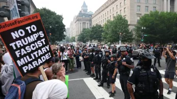Protestas en Estados Unidos. / Foto: AFP.