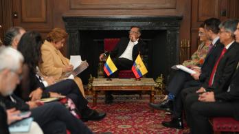 Reunión Bilateral entre el presidente Gustavo Petro y la Vicepresidenta de la República del Ecuador, Maria José Pinto