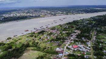 Frontera entre Colombia y Perú.