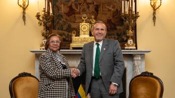 Cancilleres de Colombia y Perú.
