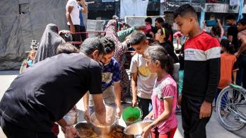 Hambruna en Gaza. / Foto: AFP.