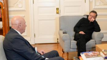 Reunión entre Petro y McNamara. / Foto: Presidencia.