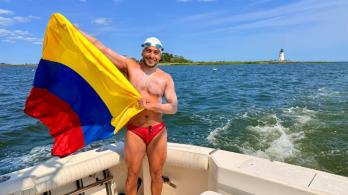 Nadador colombiano hace historia. / Foto: Cortesía.