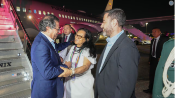 Presidente Petro llegando a Estados Unidos